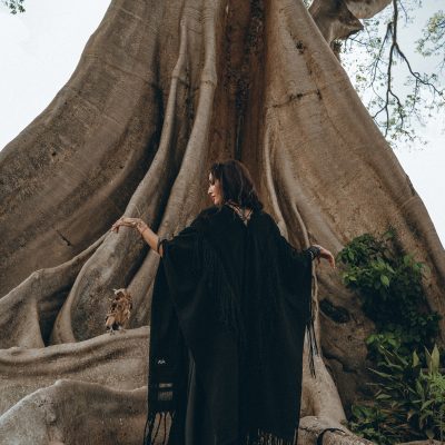 Bohemian Black Long Poncho Maternity Robe Ceremony Cover