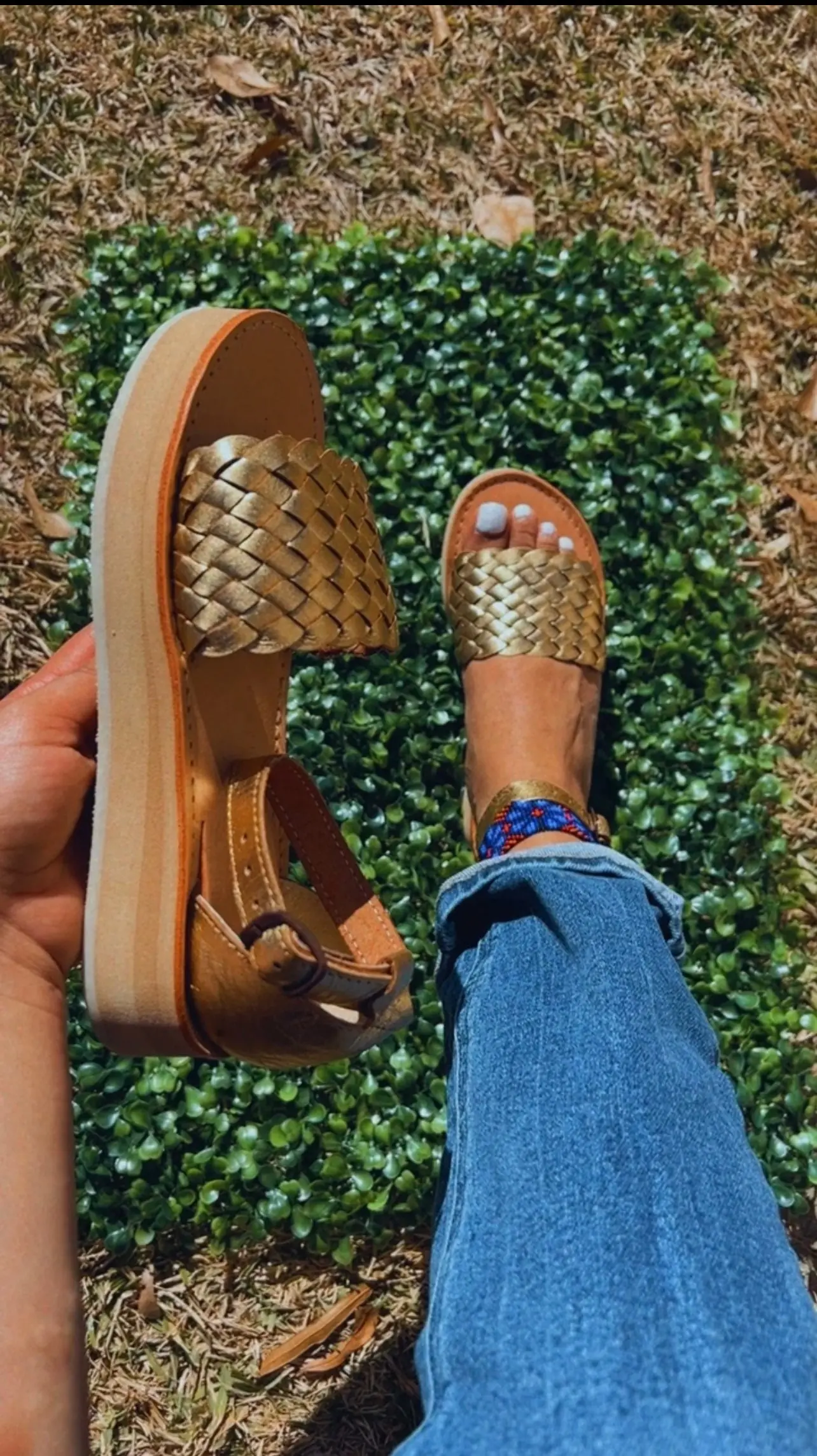 Handwoven Leather Open Toe Huarache Sandal All Sizes